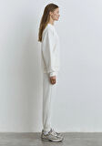 Lux Touch Bisiklet Yaka Beyaz Sweatshirt 1S10422-70057