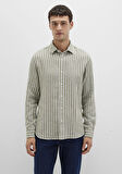 Çizgili Yeşil Gömlek 0211698-91114