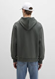 Mavi Logo Baskılı Kapüşonlu Yeşil Sweatshirt 0S10468-71598