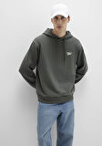 Mavi Logo Baskılı Kapüşonlu Yeşil Sweatshirt 0S10468-71598
