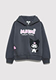 Kuromi Baskılı Fermuarlı Sweatshirt 7S10167-85309