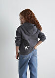 Kuromi Baskılı Fermuarlı Sweatshirt 7S10167-85309