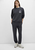 Mavi Logo Baskılı Antrasit Sweatshirt 1S10148-70087