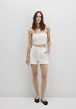 Ekru Şort 1410236-70057