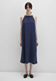 Lacivert Midi Elbise 1310770-70487