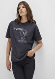 Tweety Baskılı Antrasit Tişört 1613672-70087