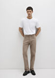 Lisbon Kahverengi Denim Gabardin Pantolon 0010039-90681
