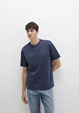 Mavi Baskılı Lacivert Tişört 0613102-85315