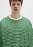 Çizgili Yeşil Tişört 0613038-85916