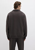 Polo Yaka Kahverengi Sweatshirt 0S10479-70219