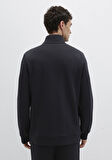 Yarı Fermuarlı Siyah Sweatshirt 0S10477-900