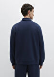 Yarı Fermuarlı Lacivert Sweatshirt 0S10382-80872