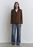Suni Süet Kahverengi Blazer 1110831-87736