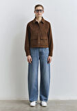 Suni Süet Kahverengi Ceket Gömlek 1211300-70241