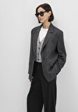 Yün Karışımlı Antrasit Blazer 1110801-87829