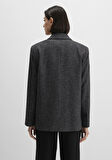 Yün Karışımlı Antrasit Blazer 1110801-87829