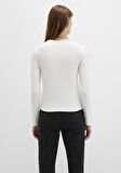 Uzun Kollu Ekru Basic Tişört 1613621-80194