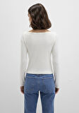 Uzun Kollu Ekru Basic Tişört 1613622-80194