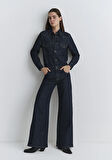 Sylvie Classic Denim Koyu Mavi Jean Tulum 1011018-91362