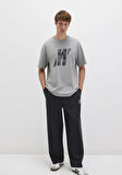 Pro Logo Baskılı Gri Tişört 0613083-82577