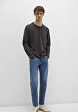 Gri Uzun Kollu Tişört 0613117-70092