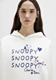 Snoopy Baskılı Ekru Sweatshirt 1S10470-80194