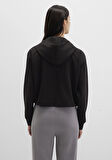 Fermuarlı Tencel TM Siyah Sweatshirt 1S10489-900