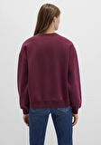 Mavi Logo Baskılı Bordo Sweatshirt 1S10490-90705