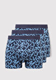 3lü Baskılı Mavi Boxer 0912204-85803