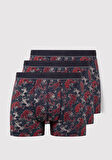 3lü Kaplan Baskılı Lacivert Boxer 0912211-24413