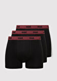 3lü Siyah Basic Boxer 0912231-900