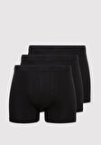 3lü Siyah Basic Boxer 0912235-900