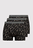 3lü Baskılı Siyah Boxer 0912232-900