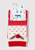 Yılbaşı Temalı Kırmızı Soket Çorap 1913669-70056