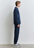 Mavi Lacivert Erkek Loose Fit Sweatshirt DMK.M0S10467-70497_MAVİ LOGO BASKILI