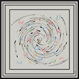 Sonbahar Kış Sezonu-İpek Krep Saten Eşarp - Sura - 9091701