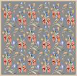 Belli Tivil İpek Eşarp 4037-81 Gri Karışık Desen 