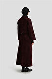 Armine Flok Baskılı Denim Takım 24KD3401 Bordo