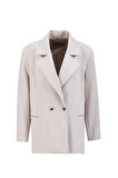 Armine Süet Blazer Ceket 24K5710 Bej