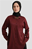 Armine Basic Gömlek 24KD9240 Bordo