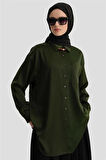 Armine Basic Gömlek 24KD9240 Haki