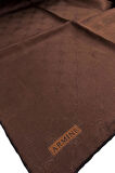 JAKARLI İPEK EŞARP 2000 (J) - MONOGRAM DESENLİ - 732  ACI KAHVE