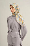 2025  İLKBAHAR - YAZ - DJ SAF İPEK EŞARP 93300D01 (S)  ( SURA)