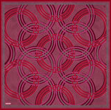 Armine Tivil İpek Eşarp 9333-83 Pembe Karışık Desen 