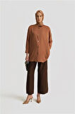 Armine Gömlek ORTD8300-1 Camel