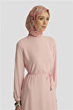 Armine İp Kemerli Elbise 25YT927 Rose