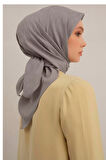 Armine Lyocell Eşarp 3-20 Gri Desenli 47352