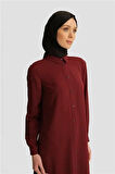 Armine A Logolu Tunik 25YH411 Bordo