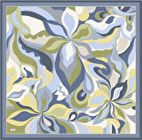 Saf İpek Eşarp 4108D02( Twill İpek) -86 Mavi