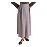 Kadın Düğme Detaylı Kloş Etek 25YT113